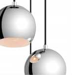 Lampa wisząca i kinkiet srebrne kule