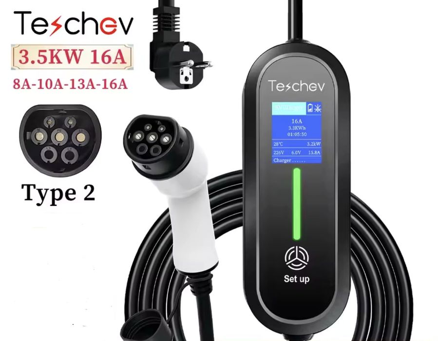 Carregador Doméstico Carros Elétricos TIPO Type 2 3.5 kW monofásico