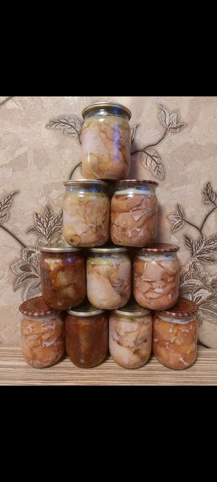 Продам тушенку. Свинина, курица, рыба