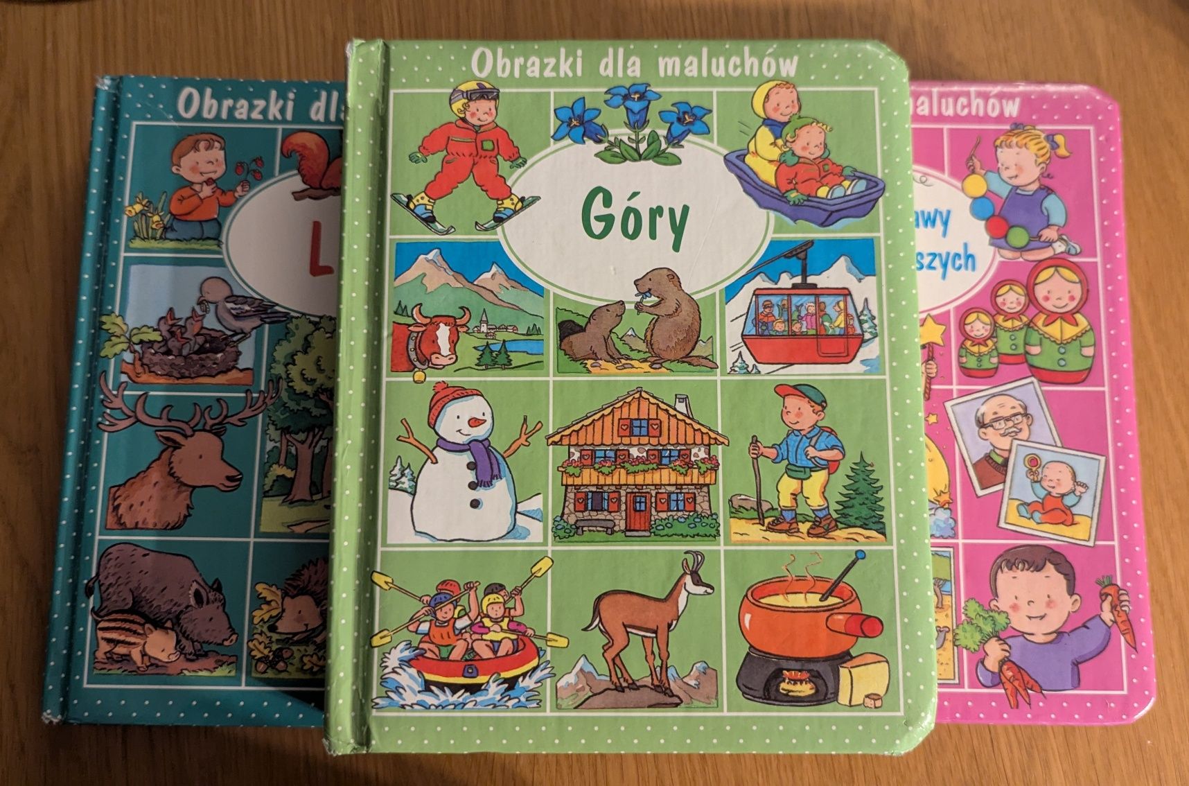 3 książki z serii Obrazki dla maluchów.