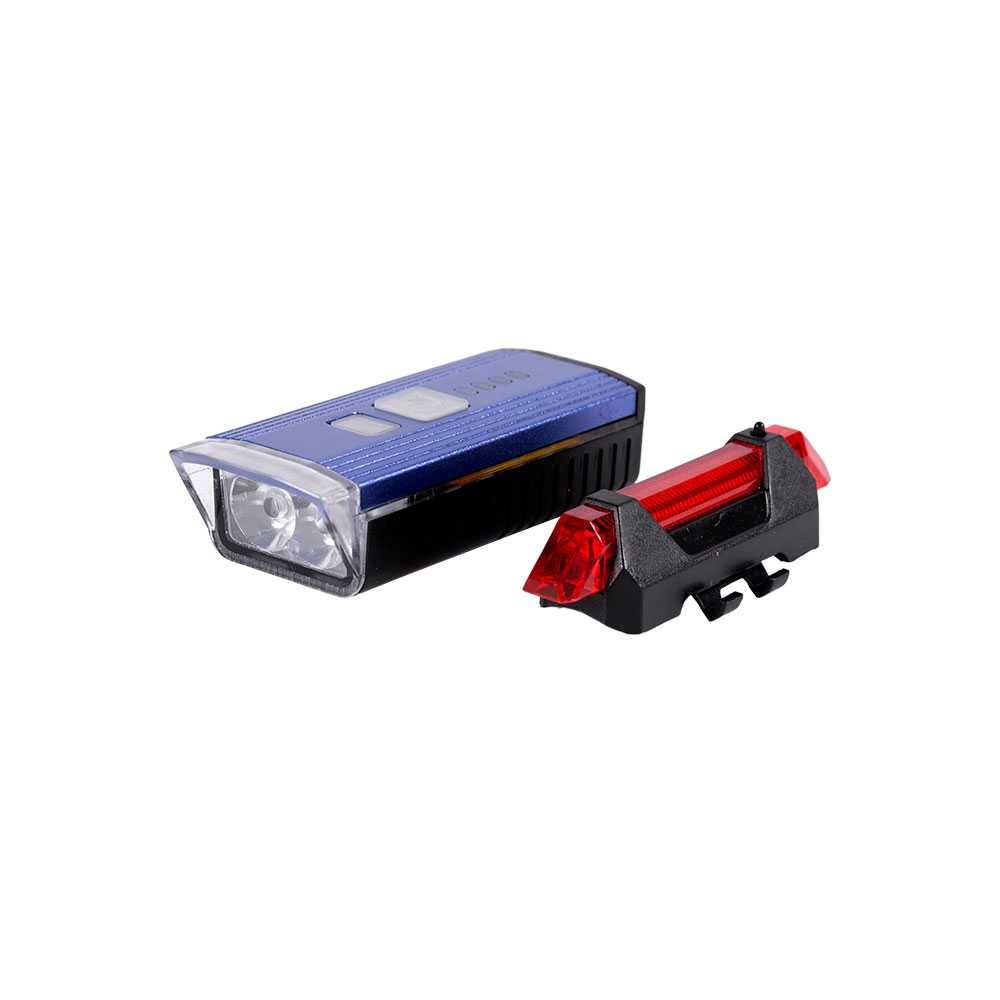 Lanterna de Bicicleta Solar LED 2 Níveis + Bateria Instantânea Usb