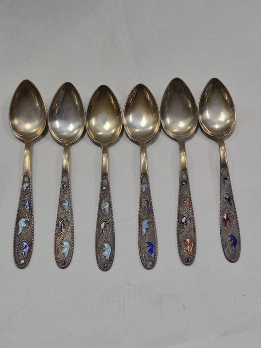 Srebrne łyżeczki i widelczyki ZSRR