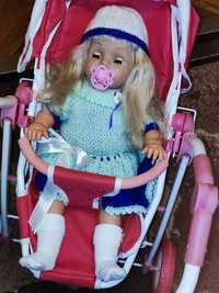 Лялька, кукла Велика з довгим волоссям і соскою , ціна 450грн.