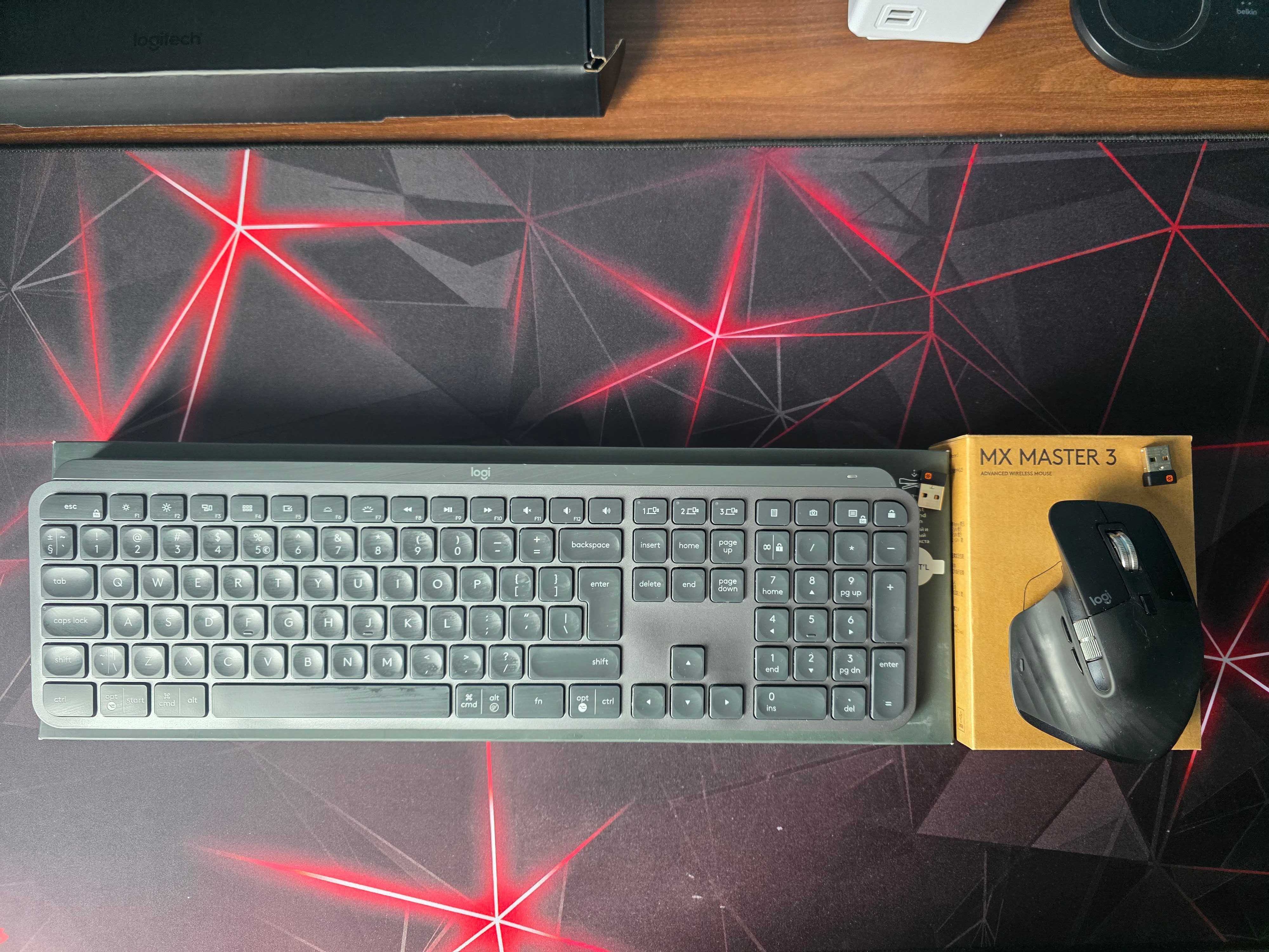 Logitech MX Keys + Logitech MX Master 3 Stan bardzo dobry