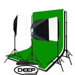 Студійне світло з чорним фоном та кріпленням DEEP SK5070-B3-85x2