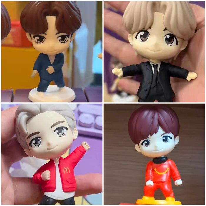 Happy meal BTS McDonalds 4 вида Tinytan k-pop