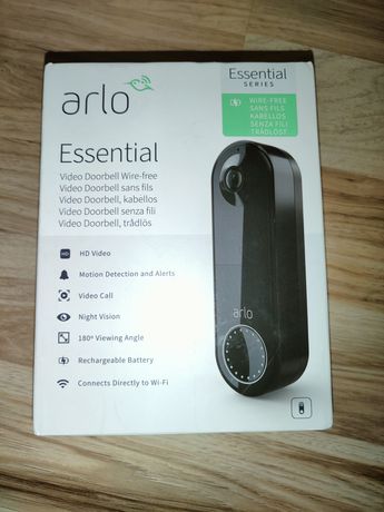 Беспроводной видеодомофон Arlo Essential - HD-видео, обзор 180 °.