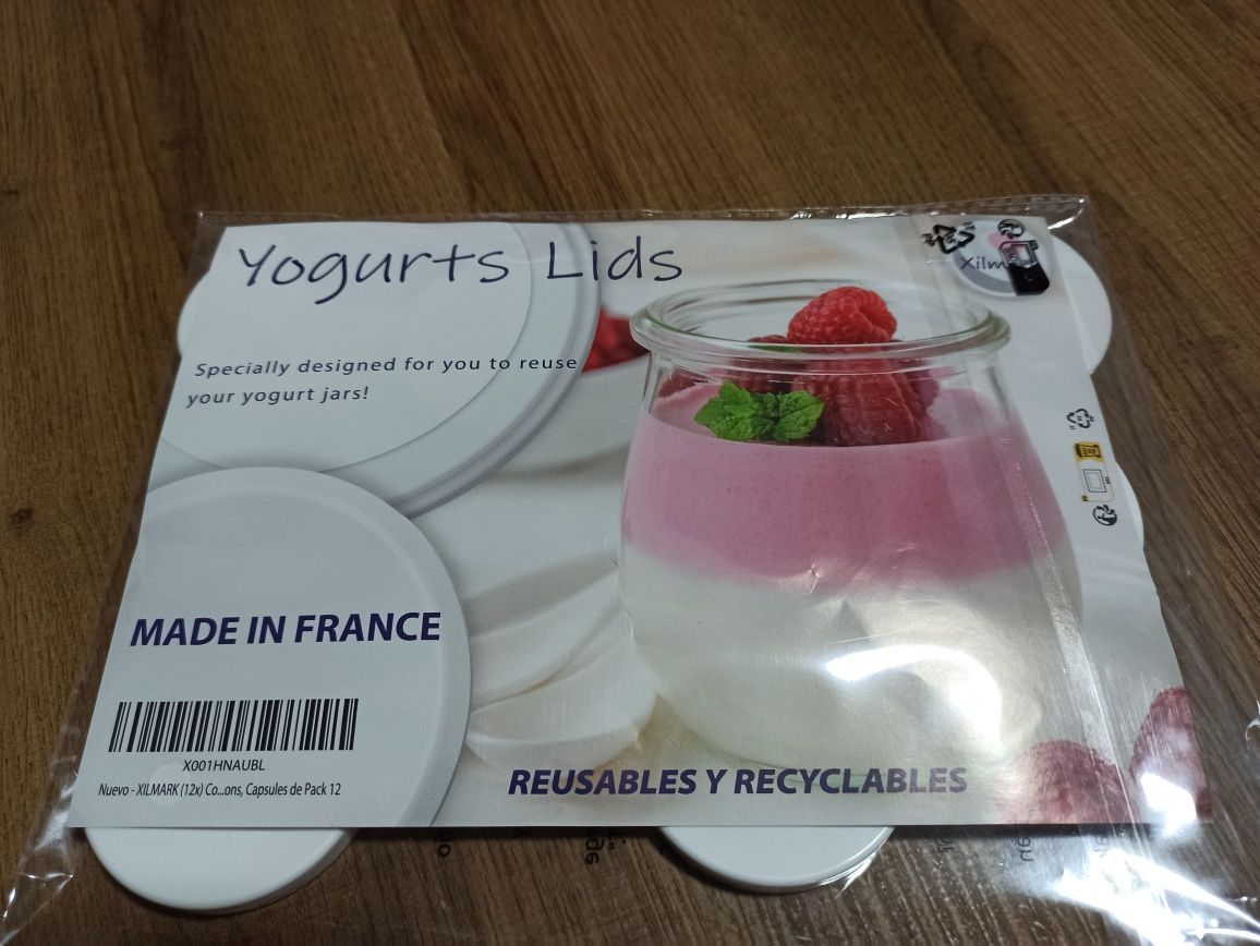 Tampas para frascos de iogurtes