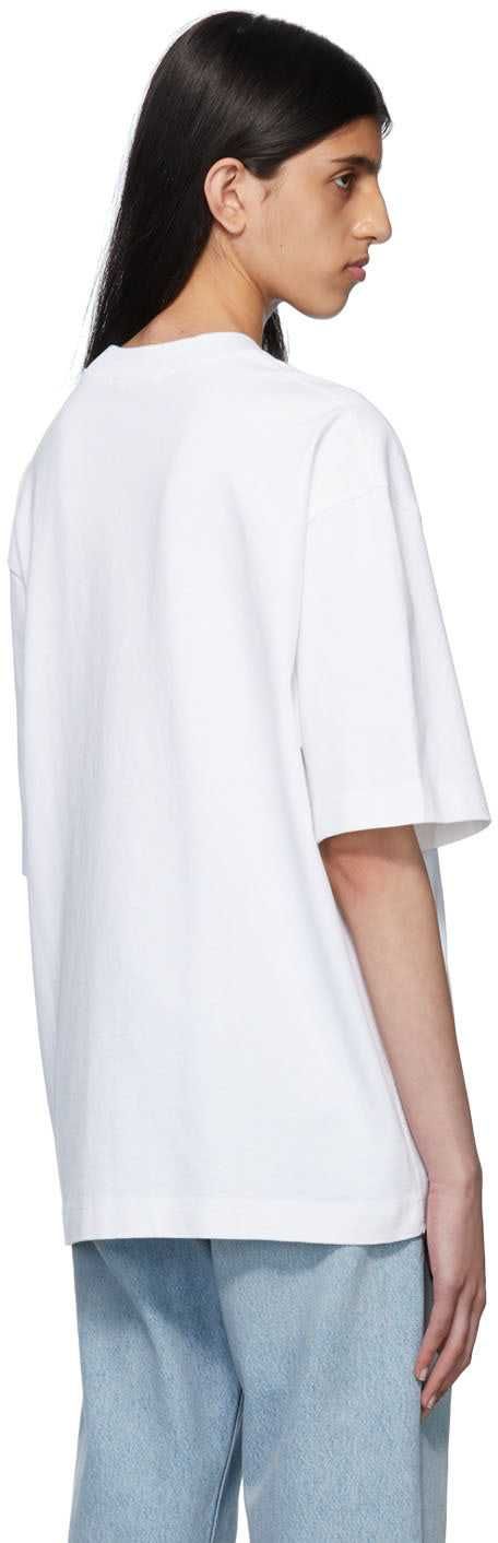 Футболка Acne Studios Logo cotton jersey T-shirt White