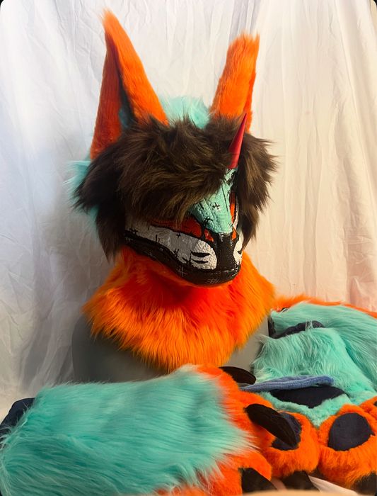 Furry Fursuit Dinomaska Mini Partial