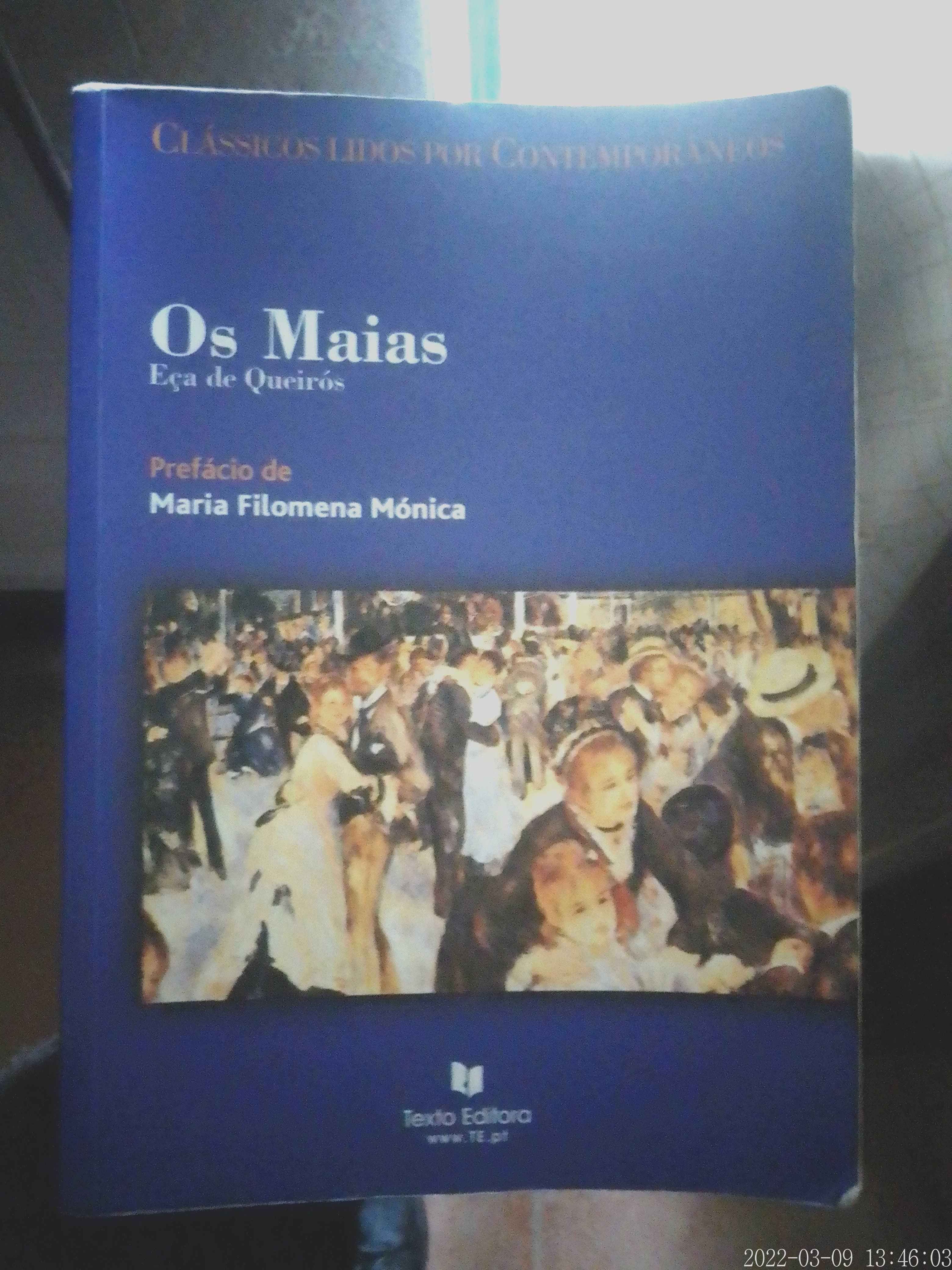 Livro Os Maias Prefácio Análise Crítica de Maria Filomena Mónica  Eça