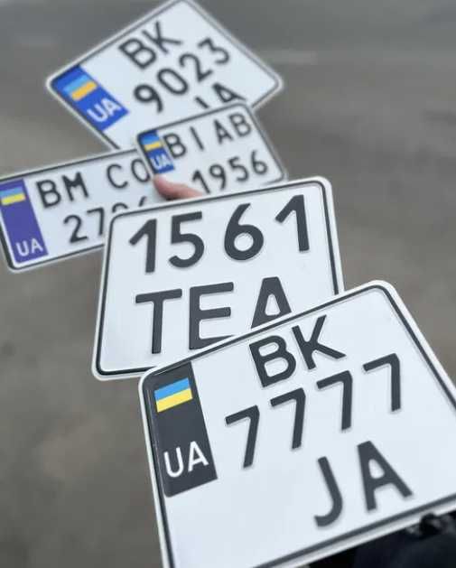 ‼️Дешево‼️ Дубликат автономера, квадратні американські номери автомобі