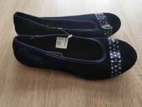 Buty, baleriny zamszowe 38