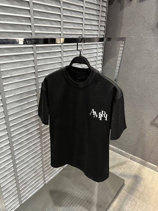 РАСПРОДАЖА! Футболка Amiri брендовая мужская оверсайз женская унисекс
