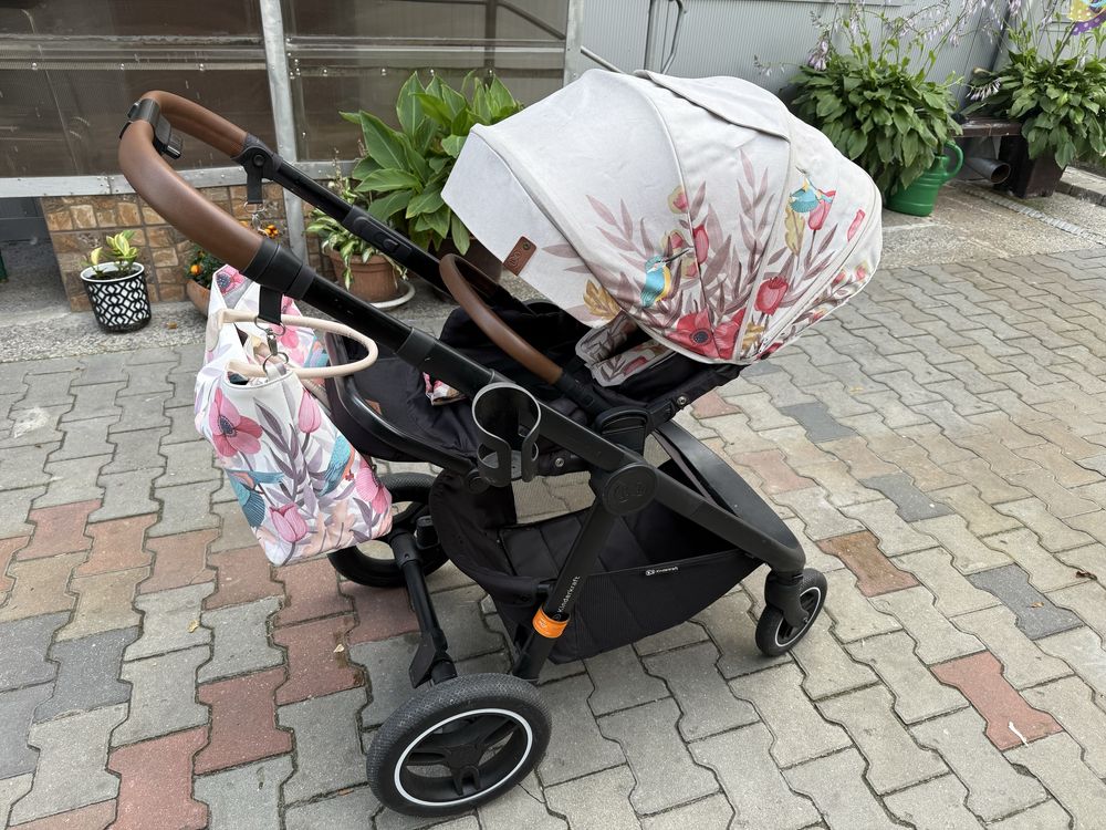 Wózek 2w1 gondola spacerówka Kinderkraft kwiaty
