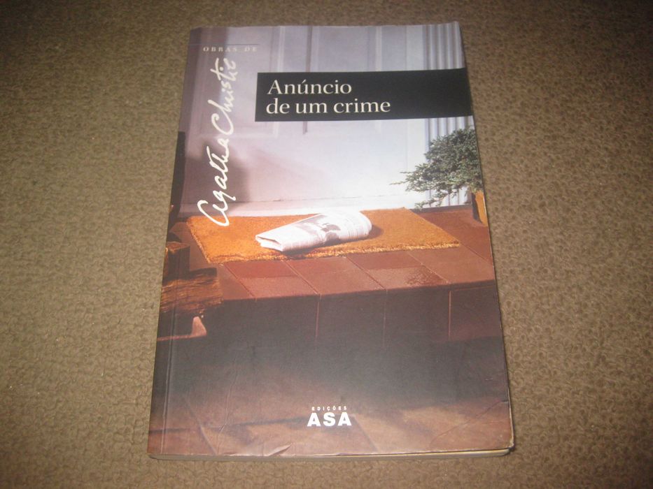 Livro "Anúncio de Um Crime" de Agatha Christie