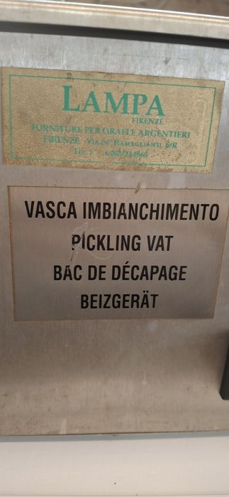 Bac de Décapage para ourivesaria