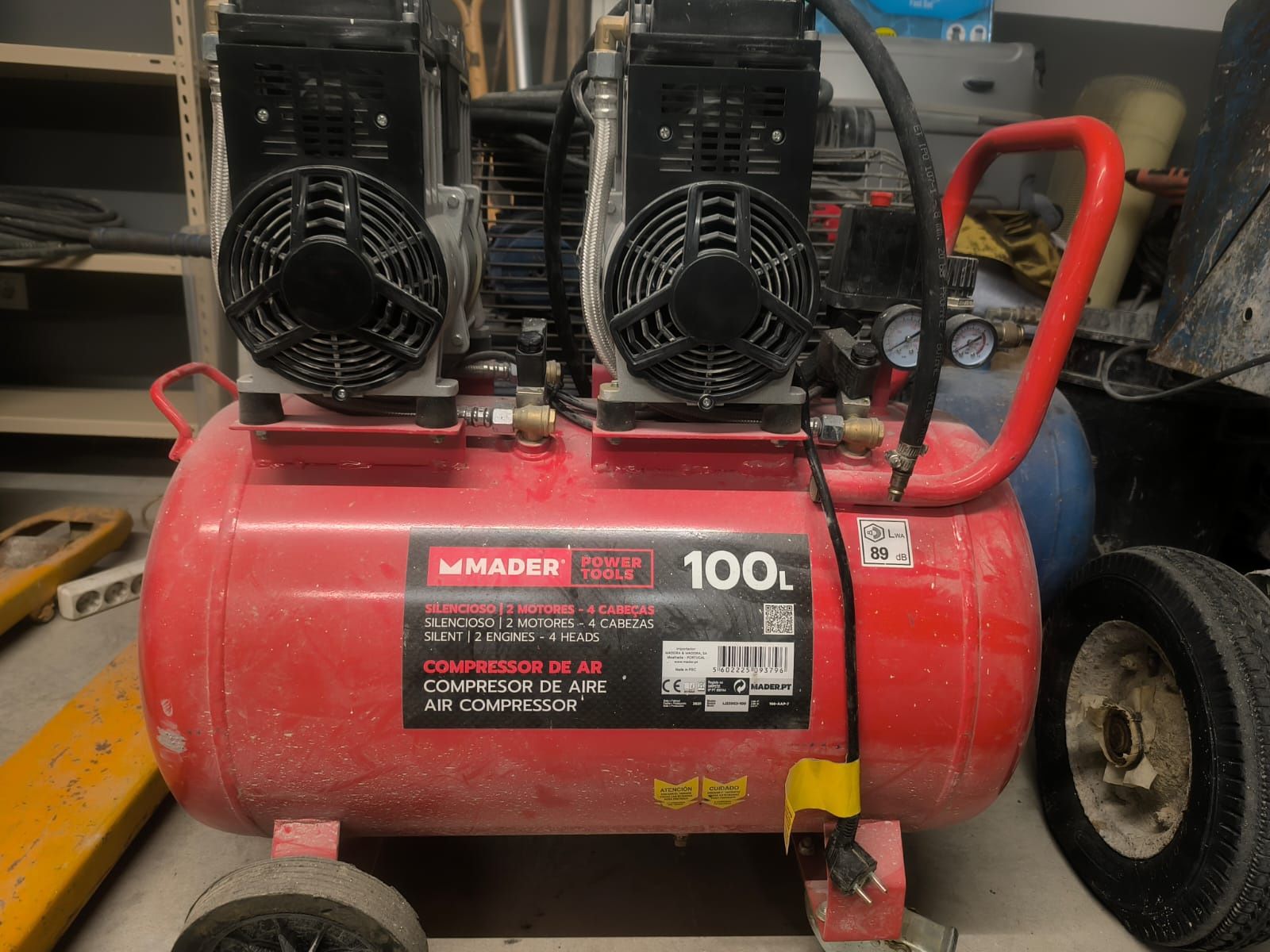 Compressor 100 litros silencioso