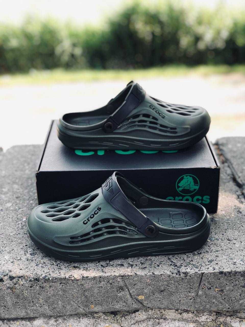 Crocs чоловічі Супер ціна Dark Green Горячее предложение! Крокс Топ!
