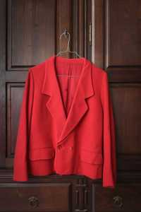 Casaco/blazer de inverno vermelho da Dalmata