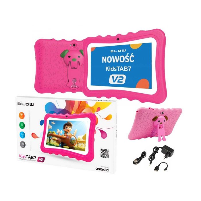 Tablet Edukacyjny dl Dzieci KIDSTAB 7 4GB 32GB Różowy Prezent n ŚWIĘTA