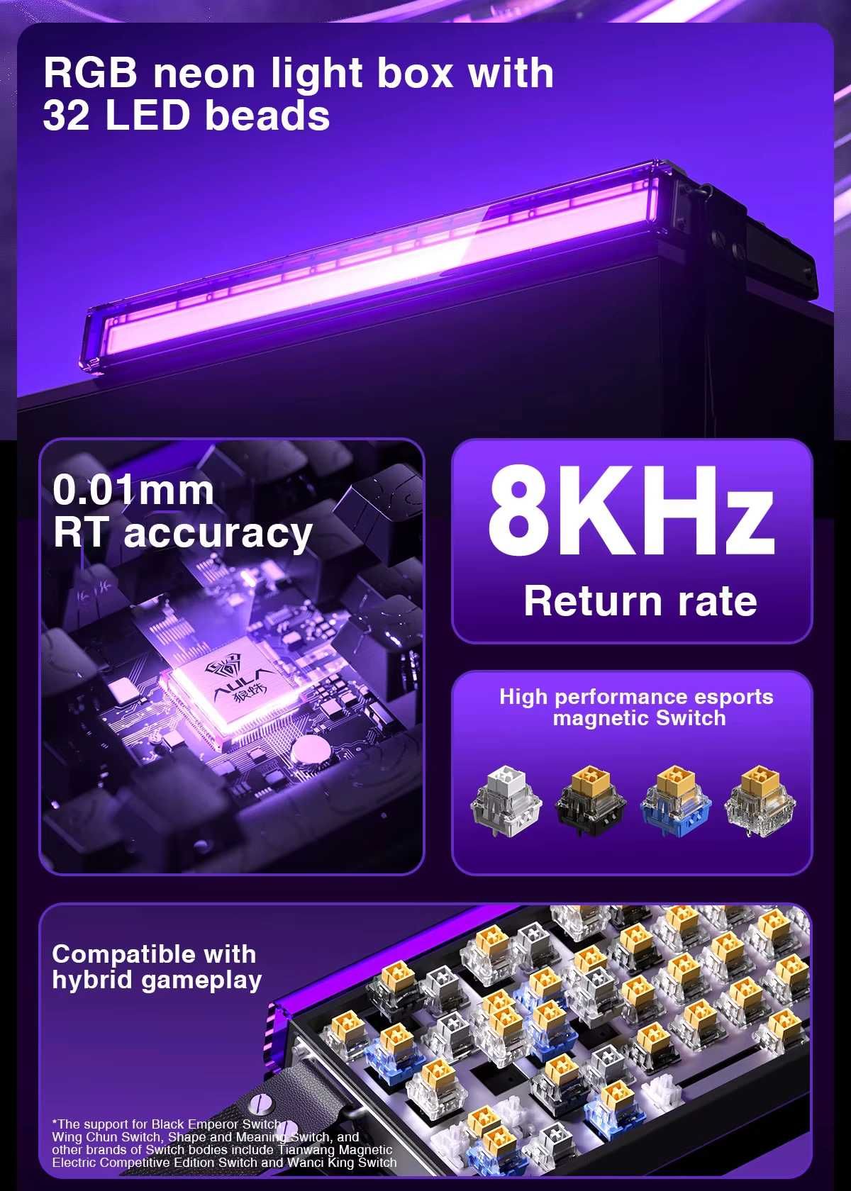 ‼️ NEW ‼️ Магнітна клавіатура AULA HERO 68 HE 8K RGB