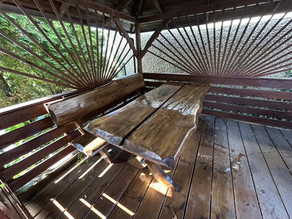 Meble do altanki 2 krzesła, 2 ławy, stół