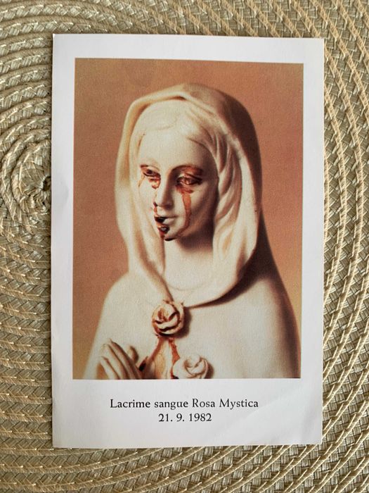 Postais religiosos e de Natal antigos vintage dos anos 70 / 80