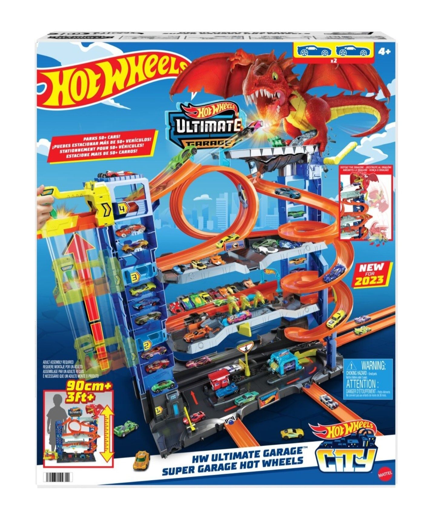 HOT wheels garaż SMOKA 90 cm