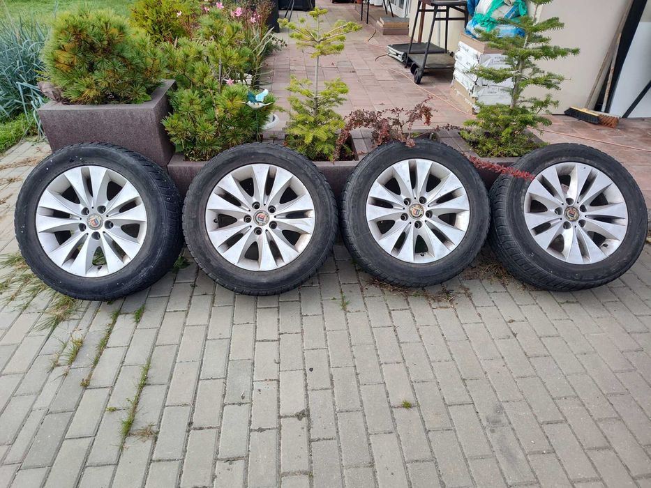 Felgi aluminiowe + opony zimowe r17 5x120