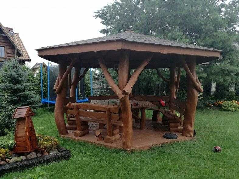 altany altana z bali drewna dębowego altanka altanki ogrodowa drewnian