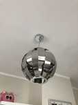 Lampa wisząca srebrna