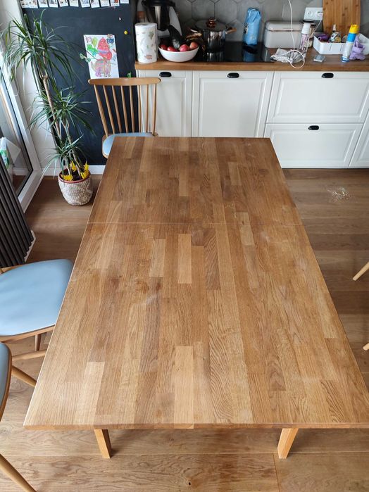 Stół Dębowy - 160(205)x90 cm