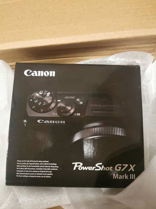 Canon G7X III NOVA 3 anos garantia, Preta