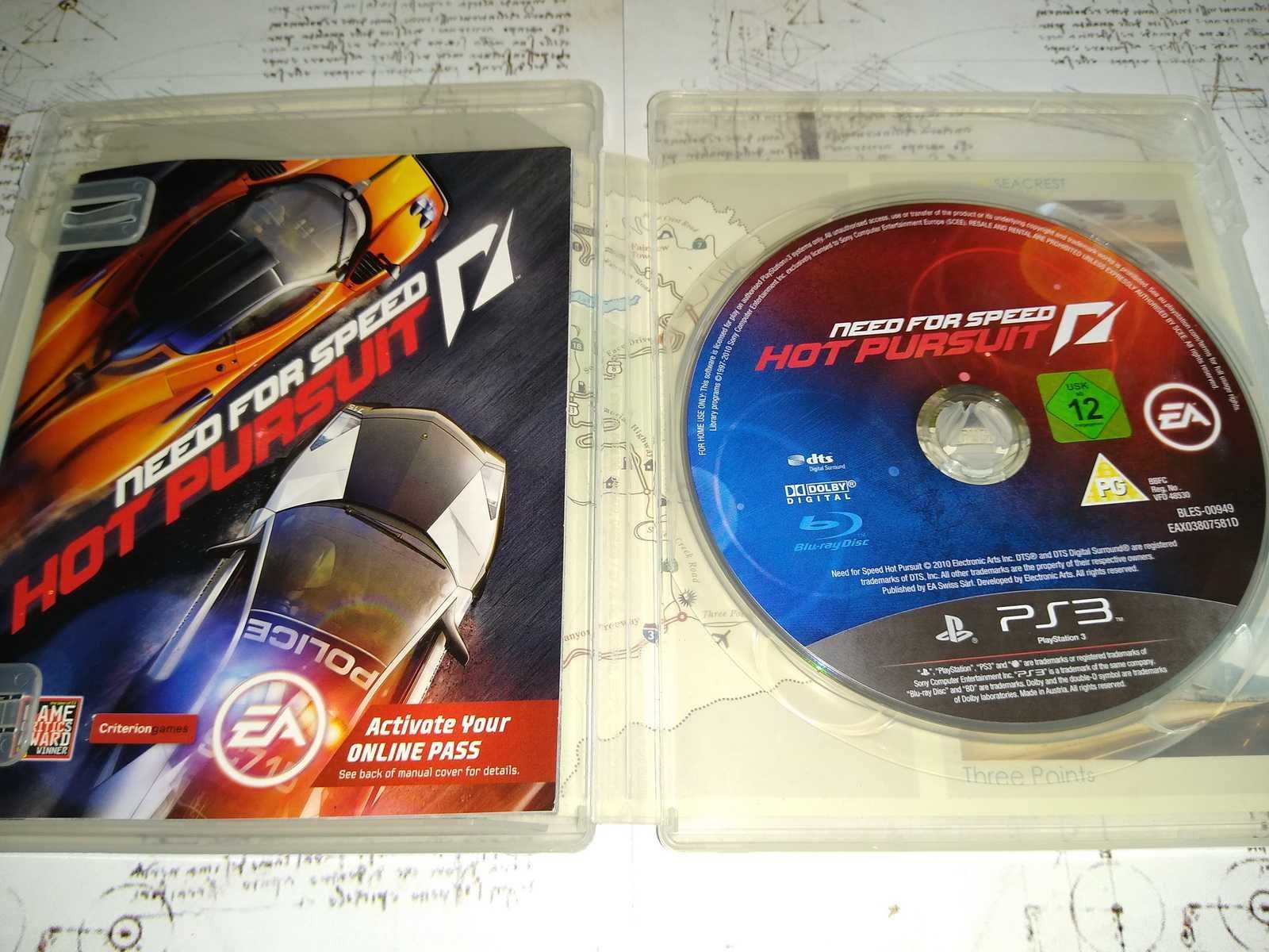 Need For Speed Hot Pursuit Ps3 bez rys