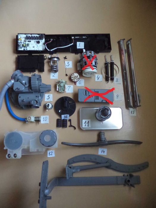 Комплект запчастей посудомоечной машины  HANSA мод. ZIM 606H