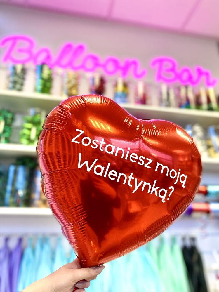 Kostiumowo - dekoracje walentynkowe, balony z helem, Kołobrzeg