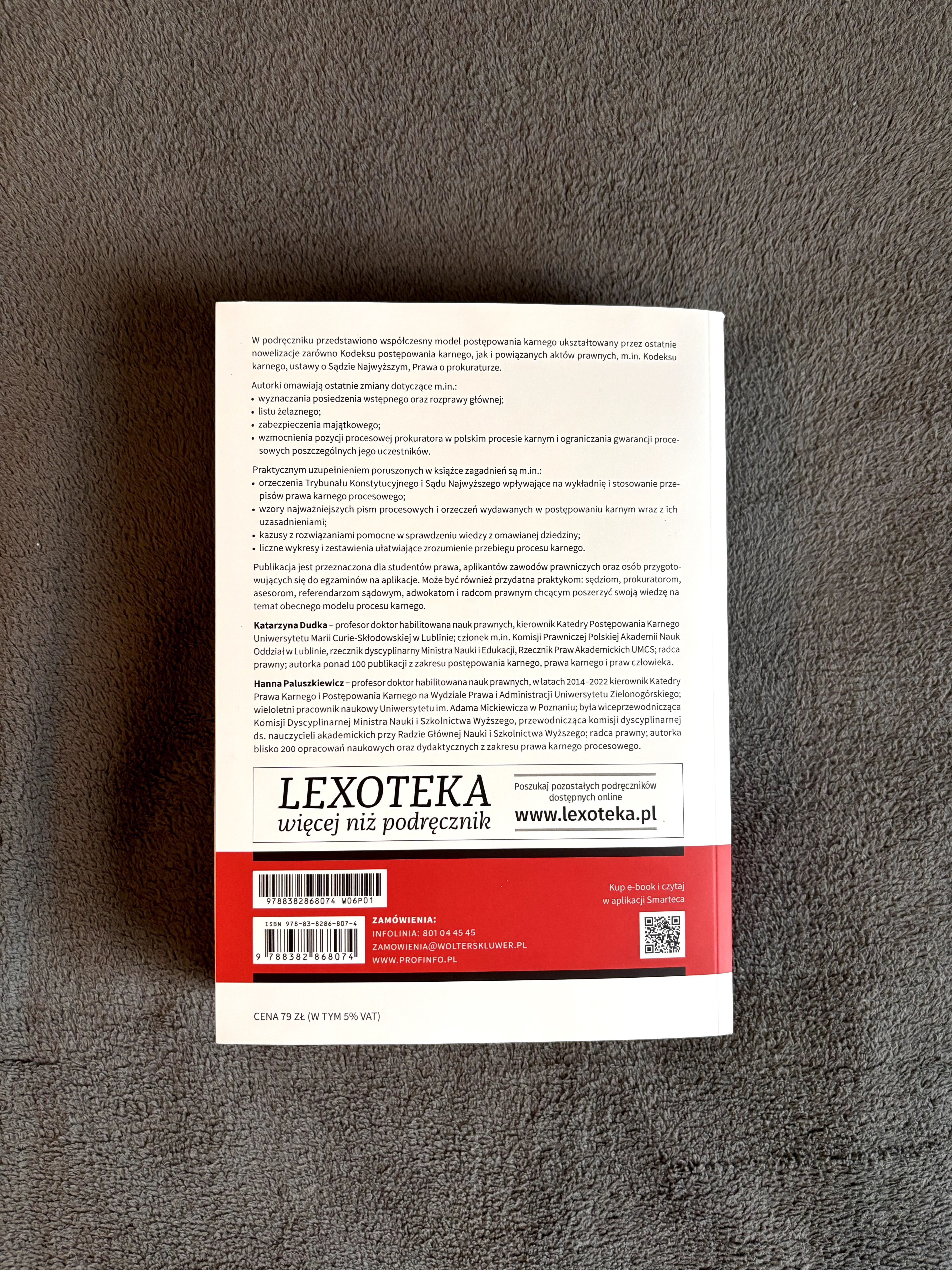 Postępowanie karne, wyd. 6; K. Dudka, H. Paluszkiewicz