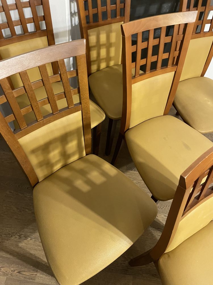 Krzesła do jadalni tapicerowane komplet 6szt.