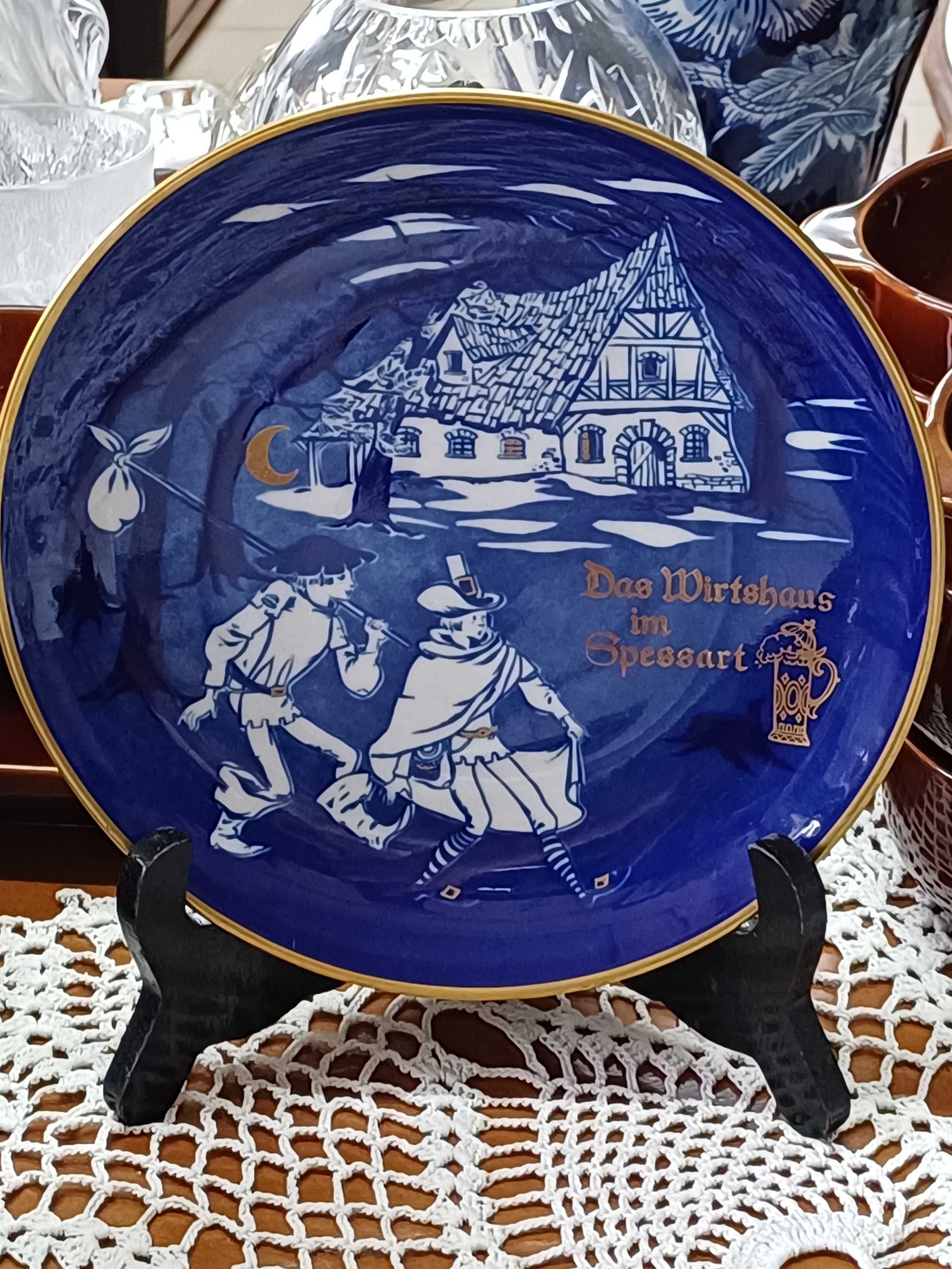 Patera porcelana Fine China Reichenbach Echt kobalt (P.459)