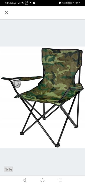 KRZESŁO TURYSTYCZNE WĘDKARSKIE Kempingowe (ap) nowe gwarancja wysyłka