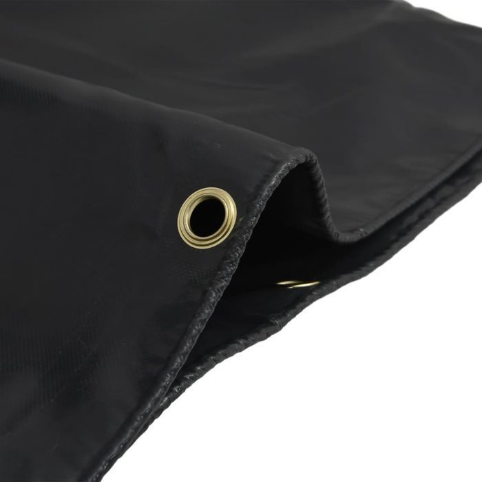 vidaXL Plandeka, antracytowa, 4x4 m, 650 g/m²