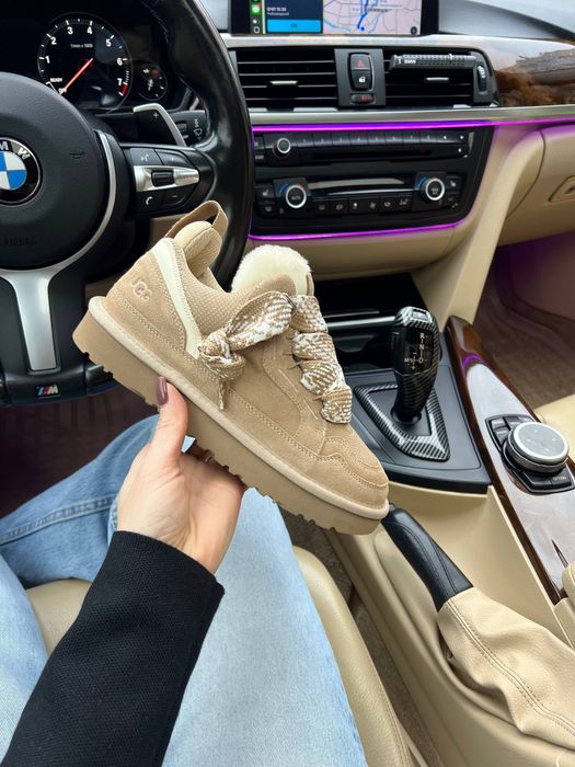 Зимові кеди уги UGG LowMel biege бежеві