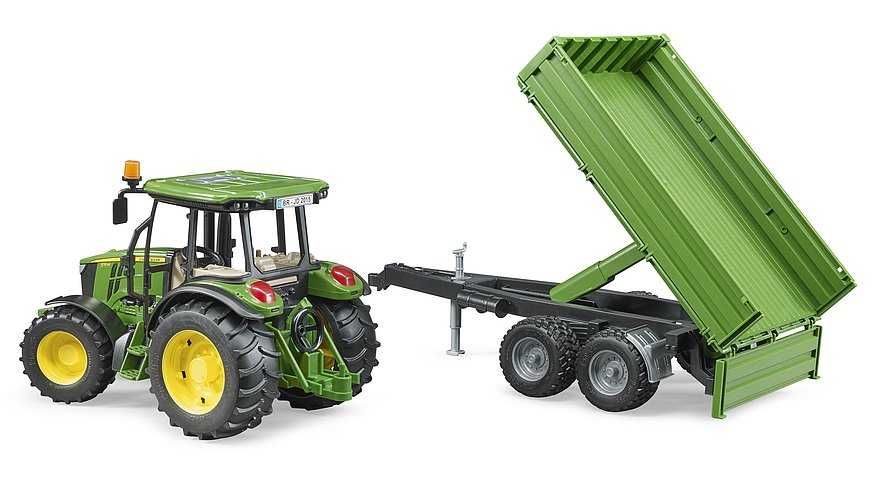 Трактор Bruder John Deere 5115 M з причепом (02108)