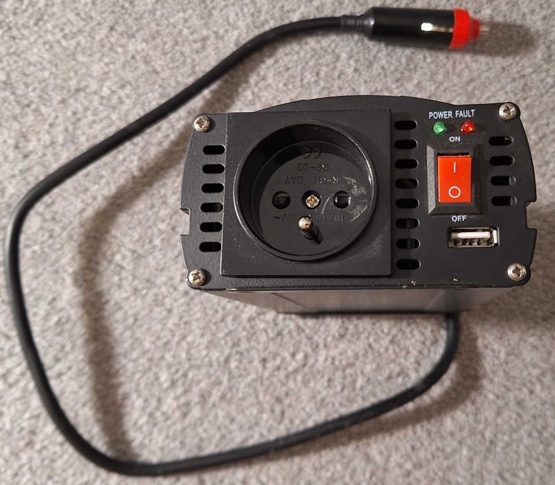 Przetwornica napięcia 12V 24V na 230V 600W zasilanie awaryjne UPS USB