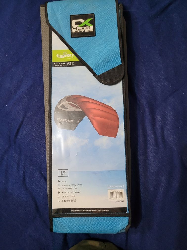 Latawiec dwulinkowy z barem Cross Kites 1.5 M