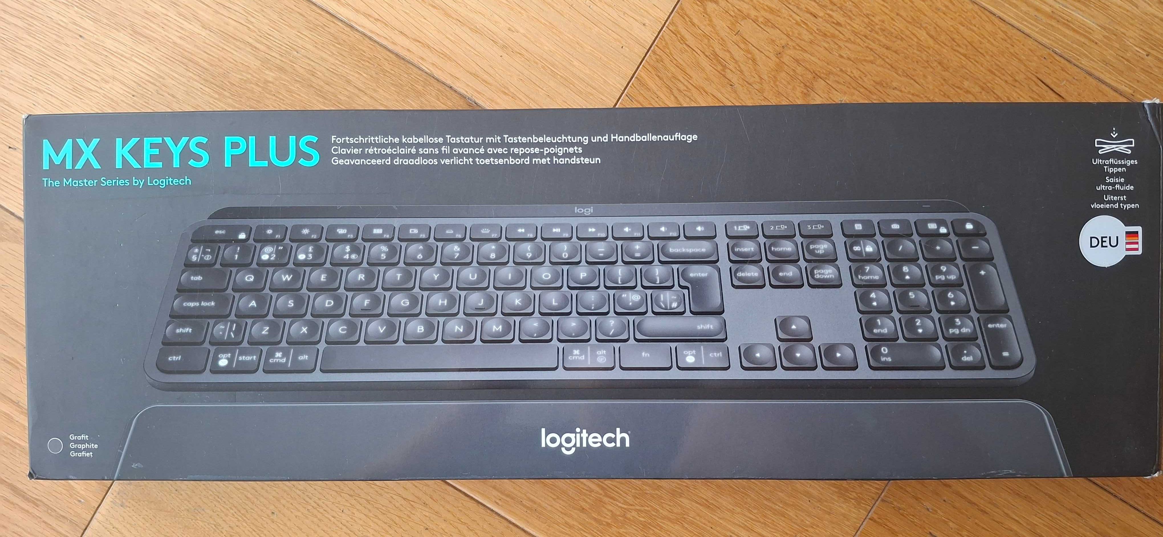 Klawiatura membranowa Logitech MX Keys PLUS QWERTZ układ niemiecki