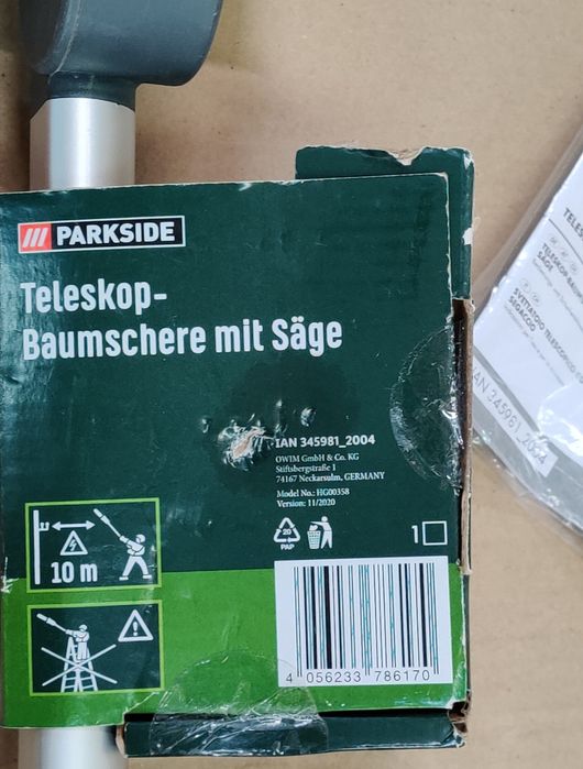 Телескоп сучкорез сГерман Parkside/секатор висоторіз/сучкоріз/гілкоріз