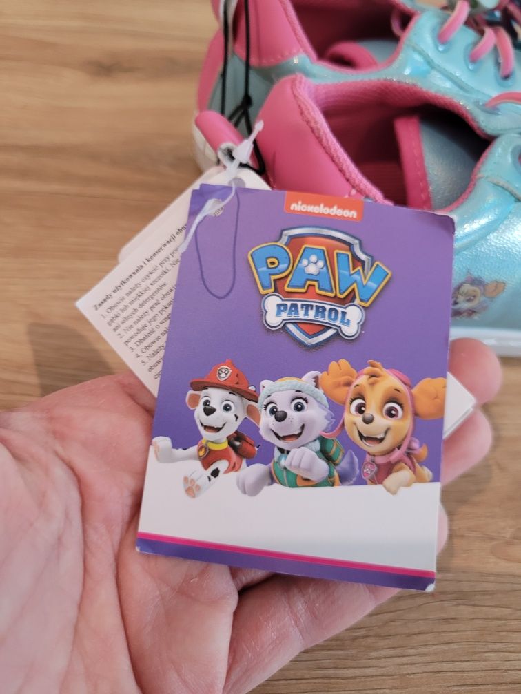 Paw patrol skye unicorn buty na wiosnę trampki dla dziewczynki sneaker