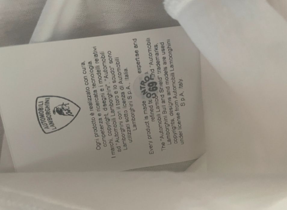 Tshirt lamborghini branca